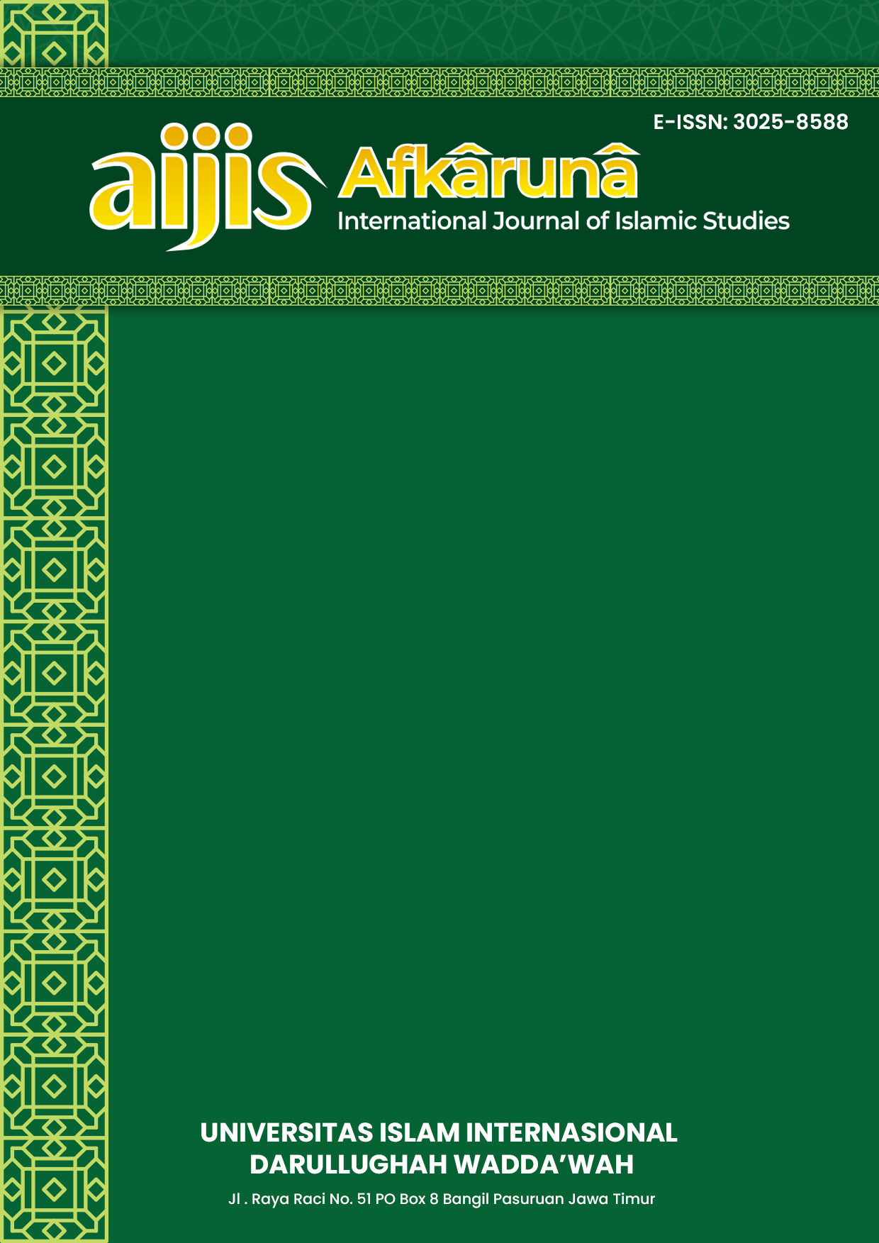 					View Vol. 3 No. 1 (2025): September
				