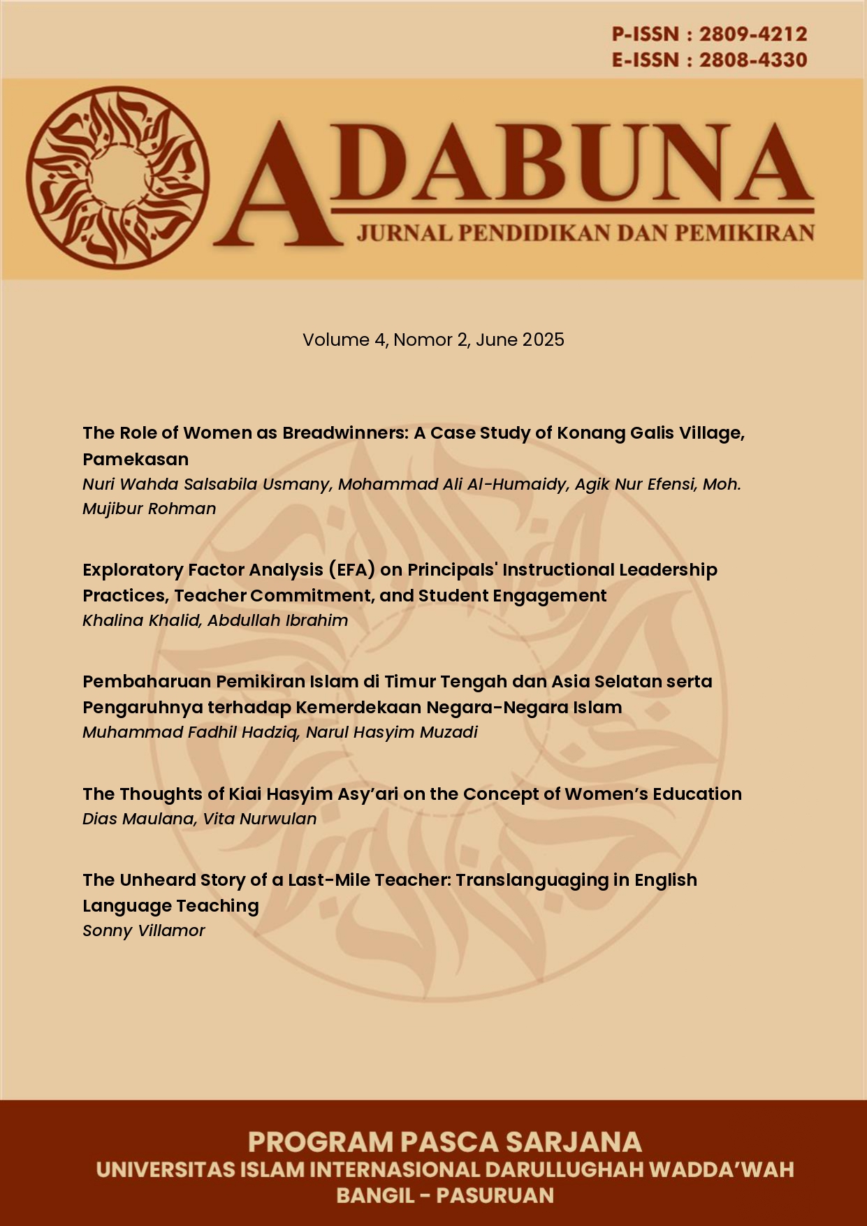 View Vol. 4 No. 2 (2025): June